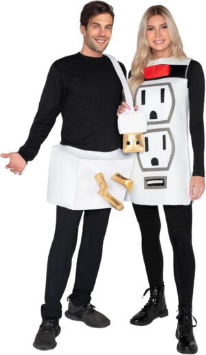 Spooktacular Creations Couple Plug and Socket Halloween Costume for Adults Halloween-XL