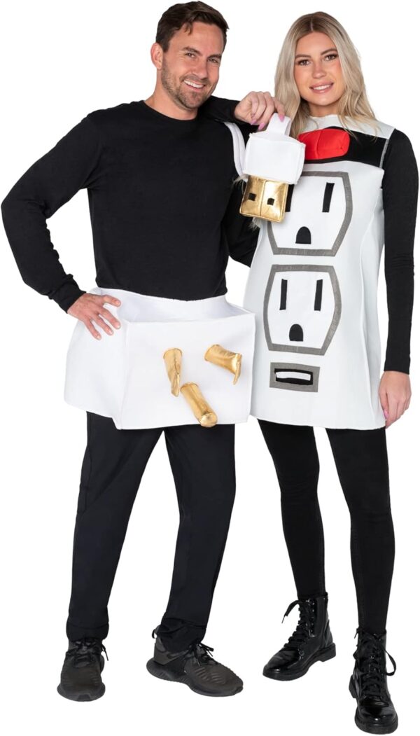 Spooktacular Creations Couple Plug and Socket Halloween Costume for Adults Halloween-XL