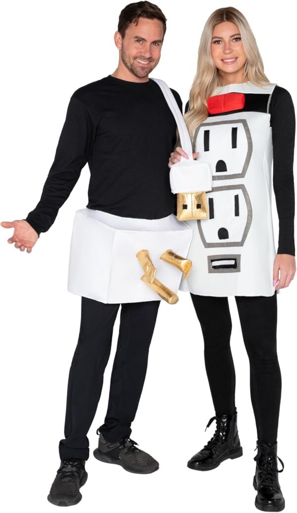 Spooktacular Creations Couple Plug and Socket Halloween Costume for Adults Halloween-XL