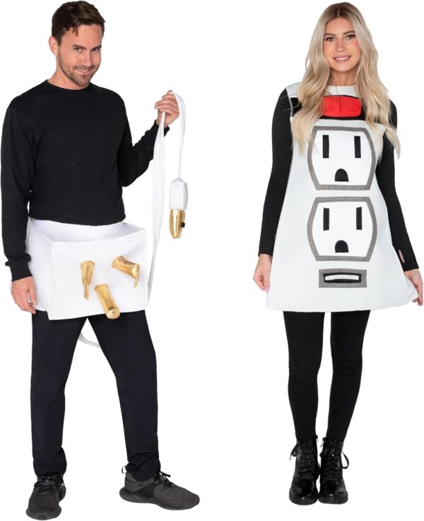 Spooktacular Creations Couple Plug and Socket Halloween Costume for Adults Halloween-XL