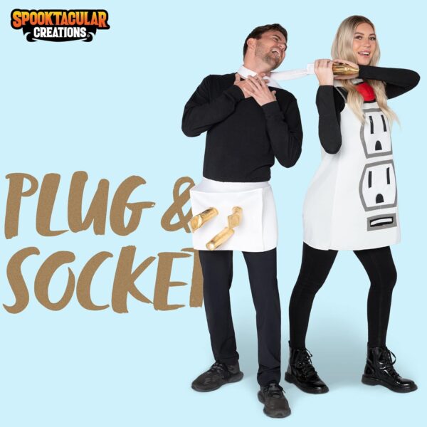 Spooktacular Creations Couple Plug and Socket Halloween Costume for Adults Halloween-XL