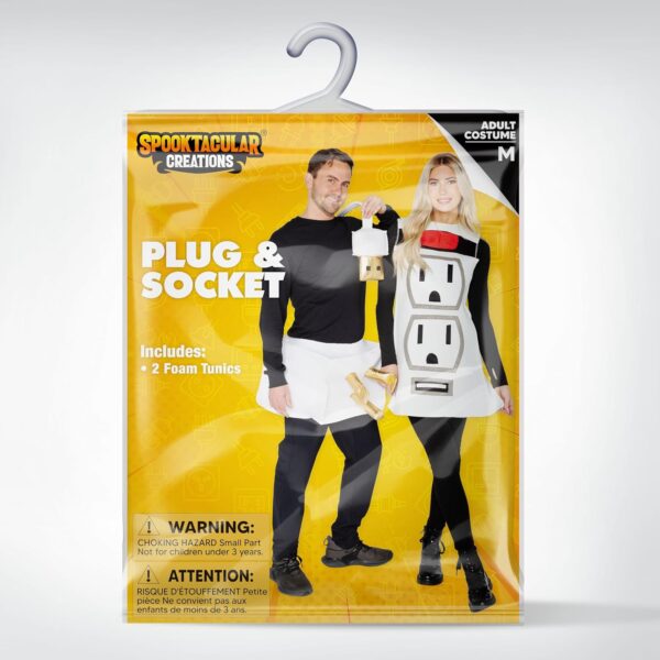 Spooktacular Creations Couple Plug and Socket Halloween Costume for Adults Halloween-XL