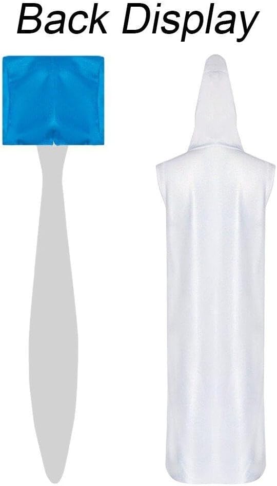 Toothpaste and Toothbrush Cosplay Costumes Adults Halloween Party Couple Jumpsuit Performance Hilarious Comedy Props