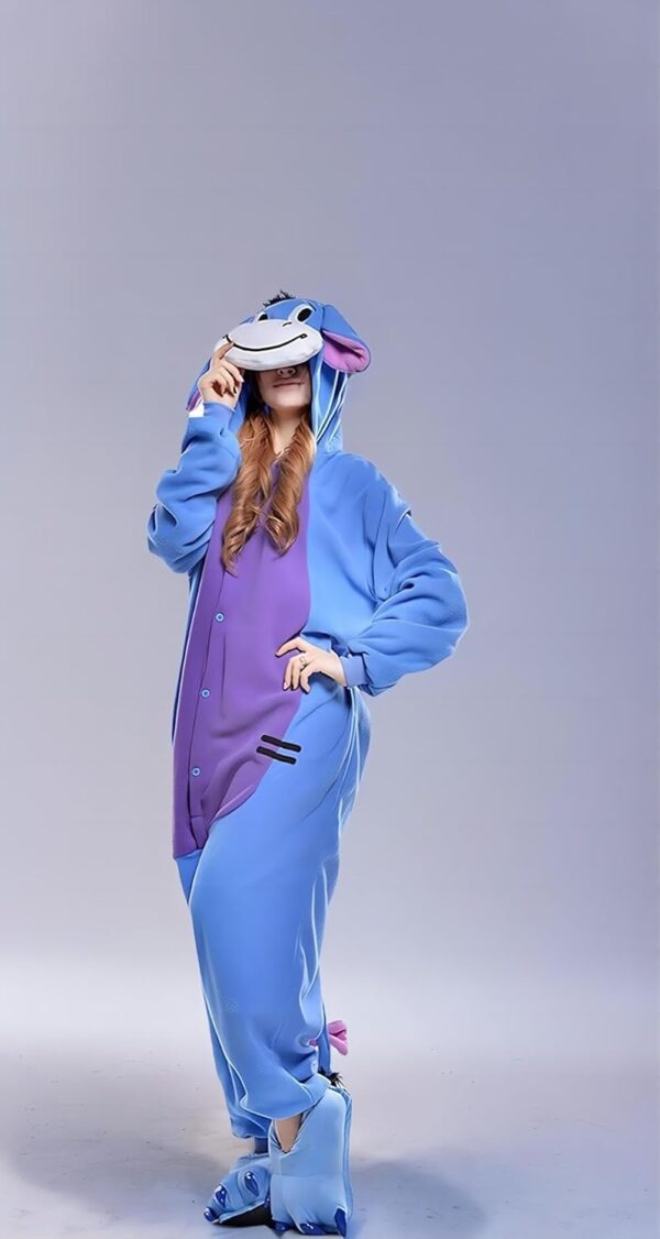 GLADCOS Blue Eeyore Onesie Costume Halloween Adulte Couples Costumes Adult Halloween Stitch Onesie Pyjamas Christmas