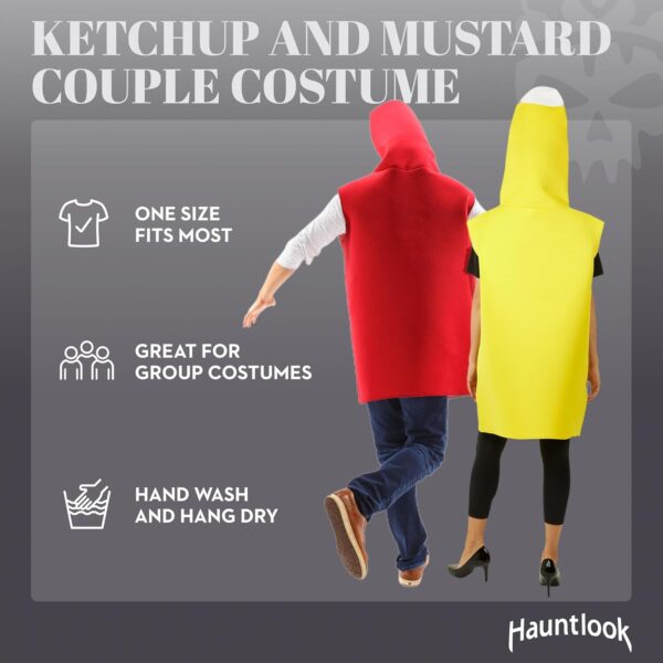 Ketchup and Mustard Couple's Costumes - Adult Funny Food Halloween Costume