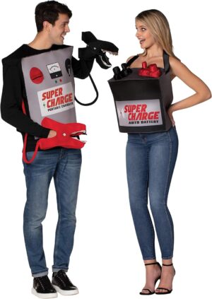 Rasta Imposta Battery Jumper Cables Couples Costume